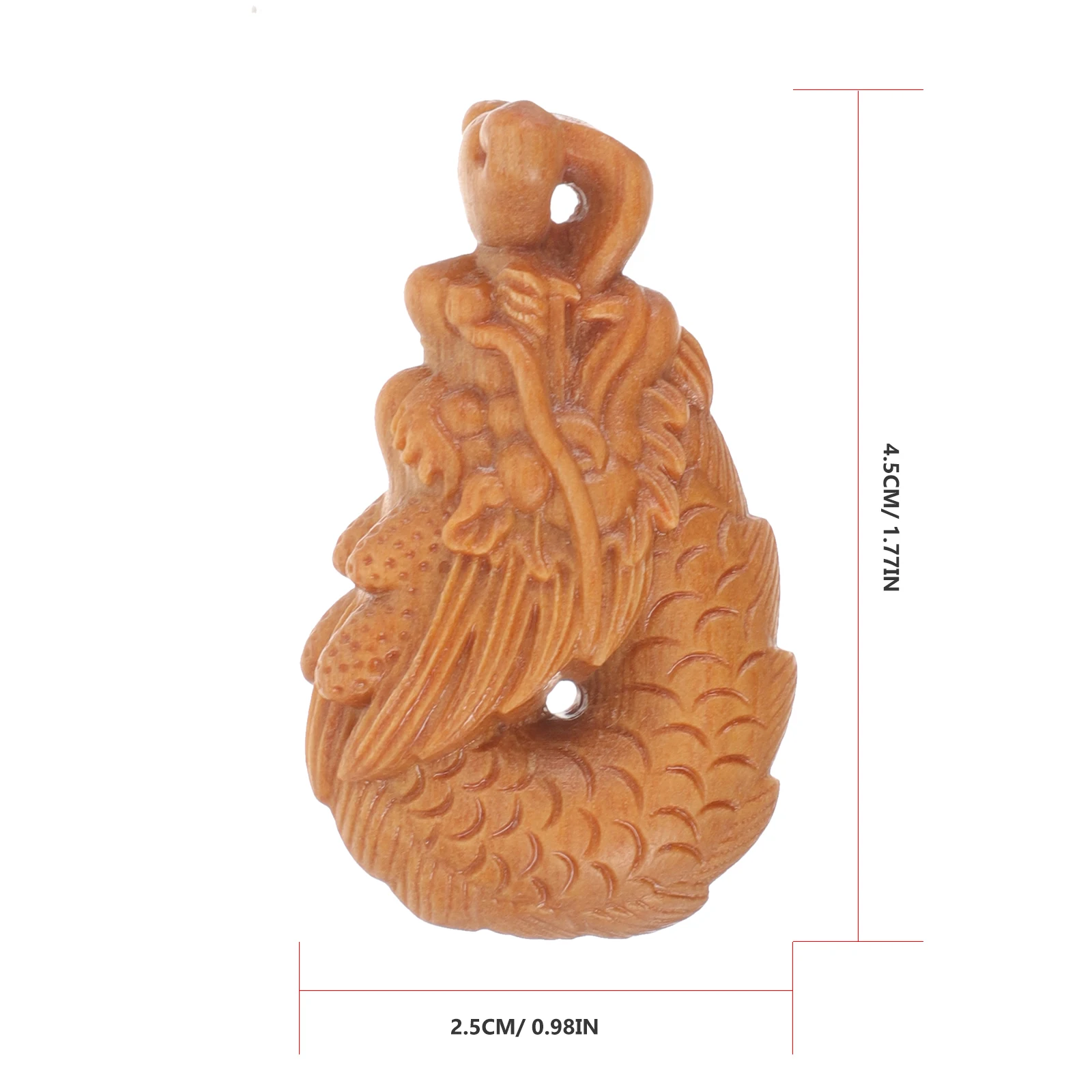 

Dragon Keychain Hanging Decoration Car Bag Accessories Ornament Craft Charm Small Lightweight Dragon Key Ring Pendant Wood