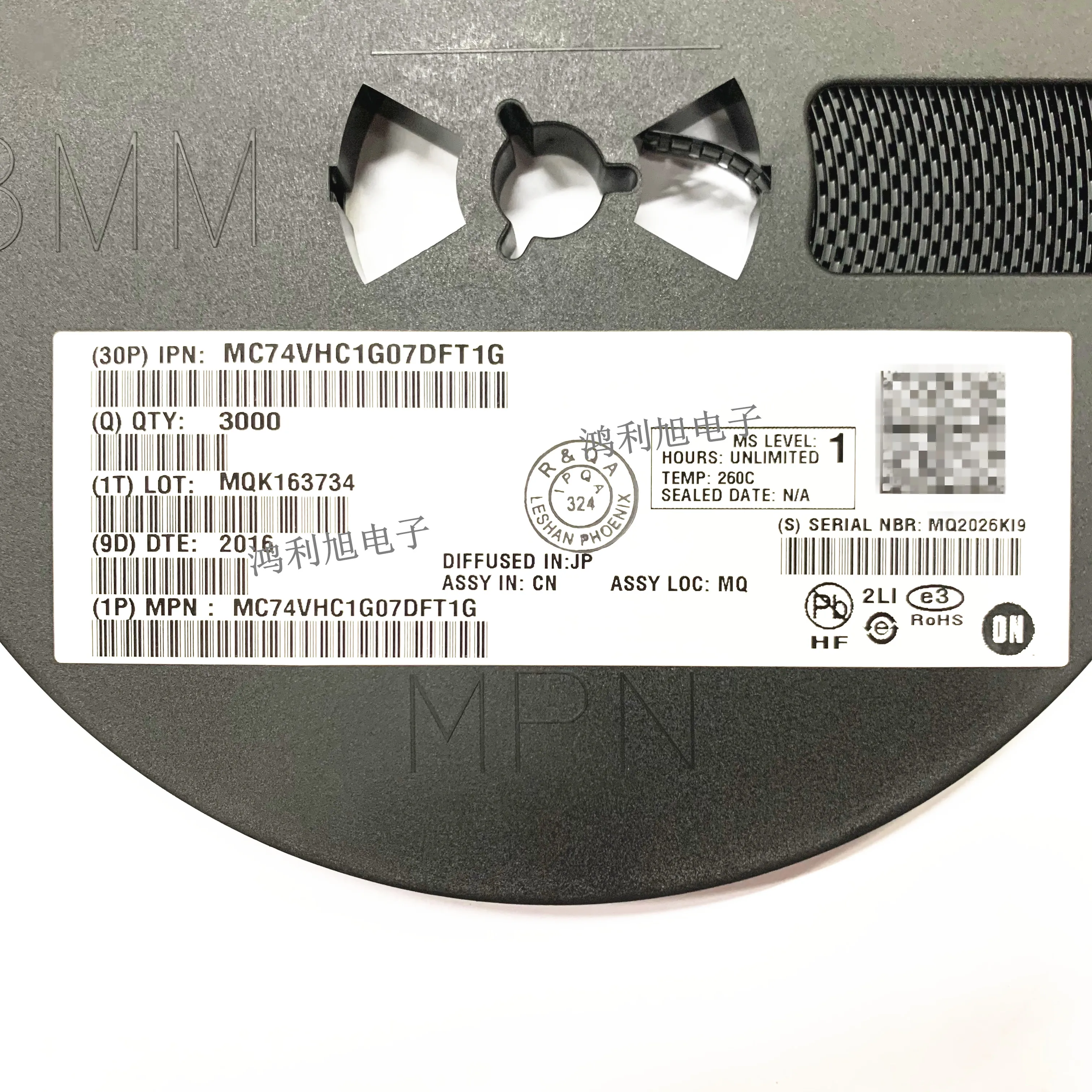 50 Pçs/lote MC74VHC1G07DFT1G MARCAÇÃO: V7 Buffer/Driver 1-CH Não-Inversor Dreno Aberto CMOS 5 Pinos SC-88A T/R