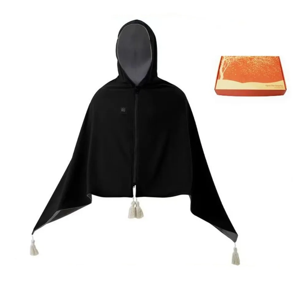 

Высококачественное портативное электрическое одеяло с USB-подогревом, 3 уровня нагрева, с капюшоном, моющееся, для офиса