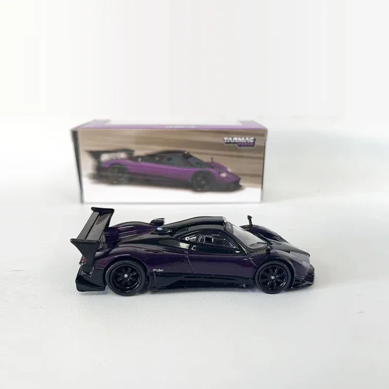 Tarmac Works 1:64 modelo de coche, Paga Zonda R Viola PSO, vehículo fundido a presión de aleación, púrpura profundo