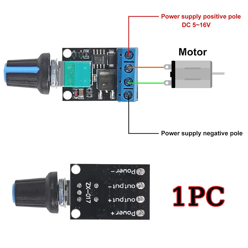 1Pcs PWM DC Motor Speed Dimmer Controller 5V 12V 16V 10A Voltage Regulator LED Dimmer Dimming Module Stepless Speed Regulator