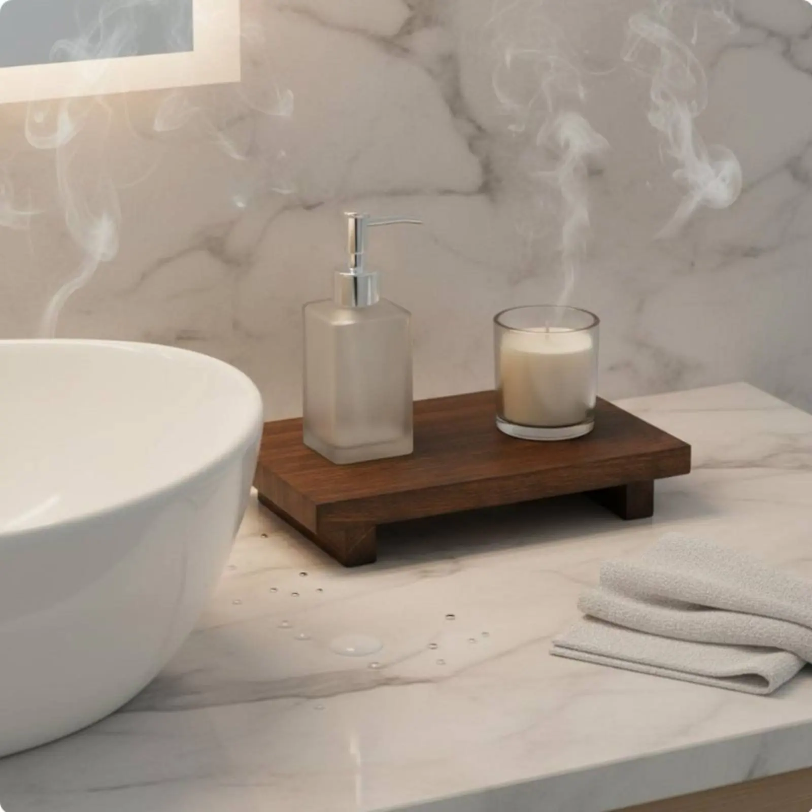 

Small Wood Pedestal Stand Vintage Design Wooden Pedestal Stand Countertop Storage Tray Stable Base Home Decoration for Bathroom