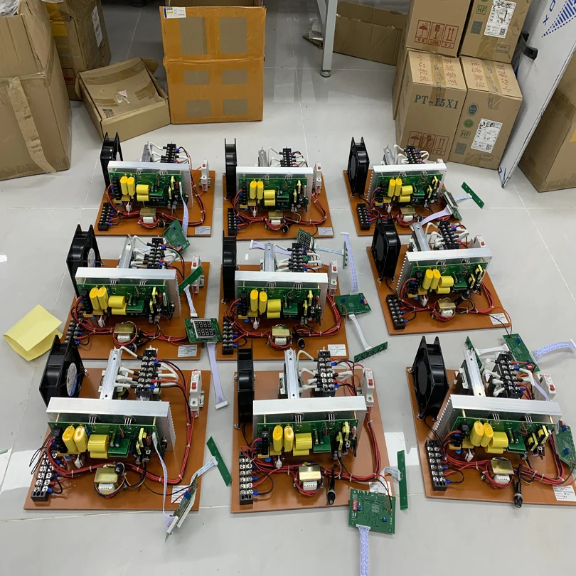 28KHZ 1200W Ultrasonic PCB Generator Circuit Board With 20Pcs 60W Transducer For Different Size Washing Tank