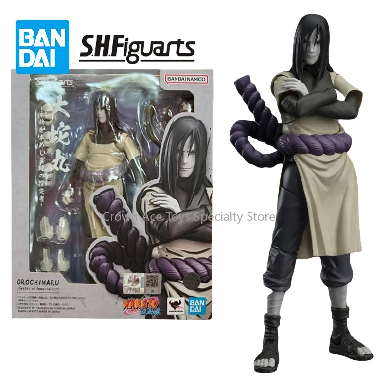 Bandai Naruto S.H.Figuarts SHF Orochimaru Sasuke Madara Anime Action Figure Finished Model Kit Toys Boys Girls Birthday Gifts