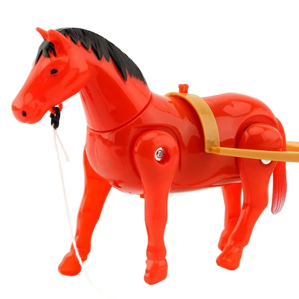 Funny Horse Circling Toy Plastic Creative Electric Horse Model Mini Sensory Anxiety Relief horse-drawn vehicle