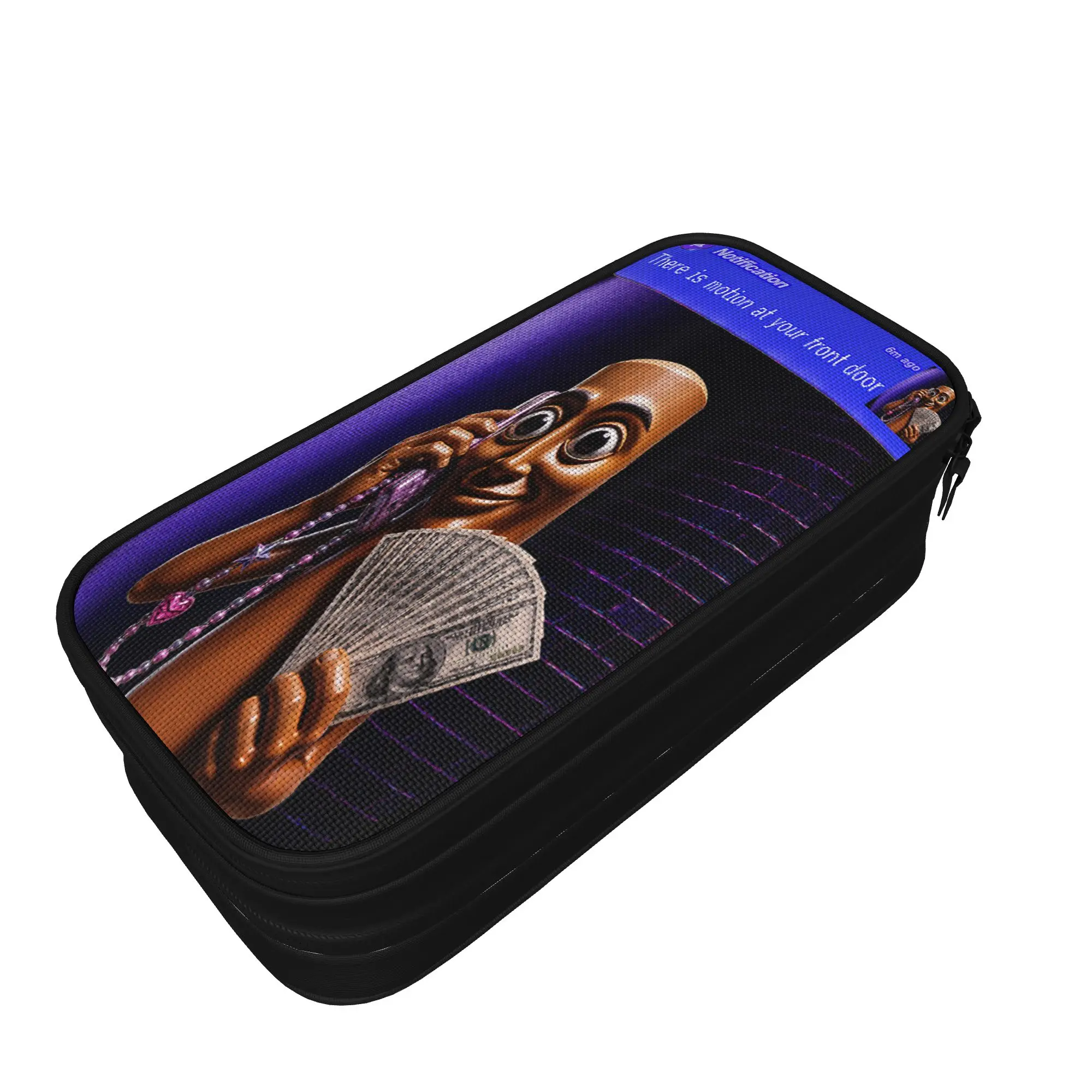 There is Motion At Your Front Door Tung Tung Sahur Pencil Case University Pencil Pouch Child Cute Back To School Pencil Cases