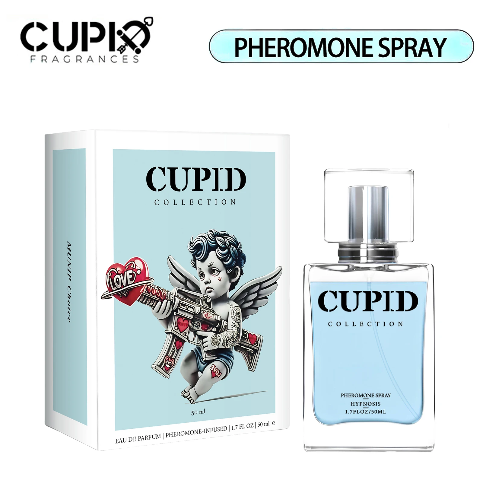 

Cupids Evil Angel 50ml Cologne pheromones Luxurious Scent for Modern Gentleman Comes pheromone cologne Valentine's Day Gifts