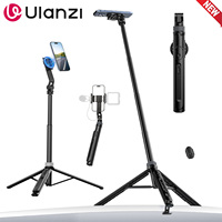 Ulanzi TT88 Desktop Overhead Bracket Mantis Tripod for Android Apple iPhone 16 15 Smatphone With Magnetic Clamp Double Cold Shoe