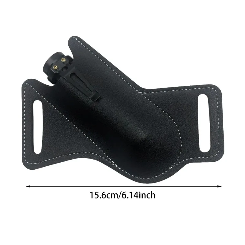 Cuchillo plegable de cuero de vaca de imitación para acampar, herramientas al aire libre, soporte de Clip para cinturón de cintura, cuchillos de bolsillo antiarañazos, funda de almacenamiento