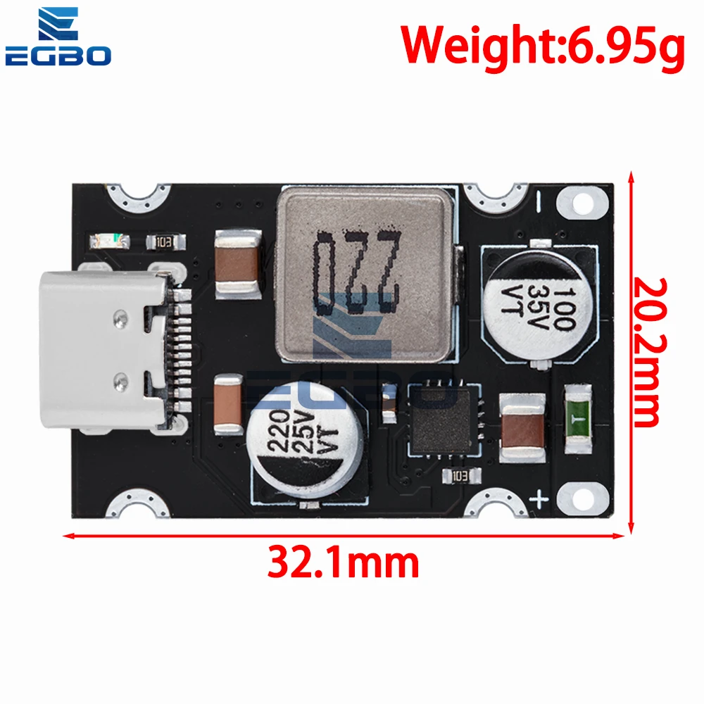 QC4.0 QC3.0 Type-C USB PD65W Fast Charging Adapter Module DC8-32V 3.25A 65W Step Down Module For Huawei SCP/FCP Apple PD