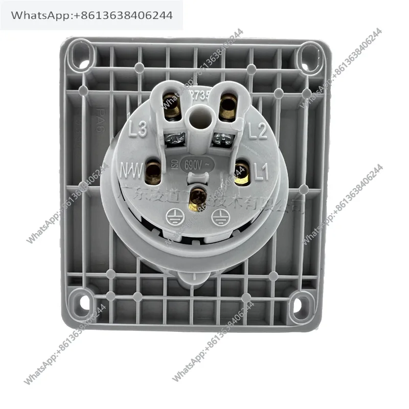 New MENNEKES genuine TYP1473 industrial waterproof concealed inclined socket 5 holes 16A-6hIP44