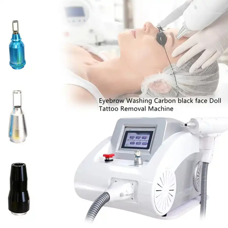 CE Portable q switch nd yag laser tattoo removal machine 1064nm 532nm 1320nm skin whitening pigment removal tattoo remover lazer