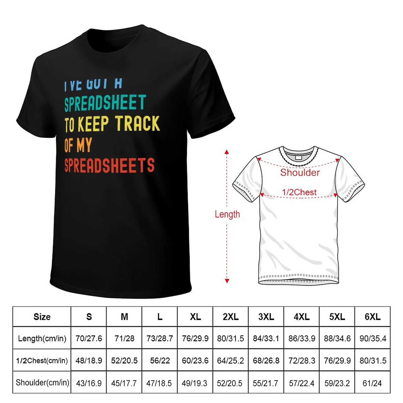 Spreadsheets T-Shirt man t shirts high quality luxury brand T-Shirt