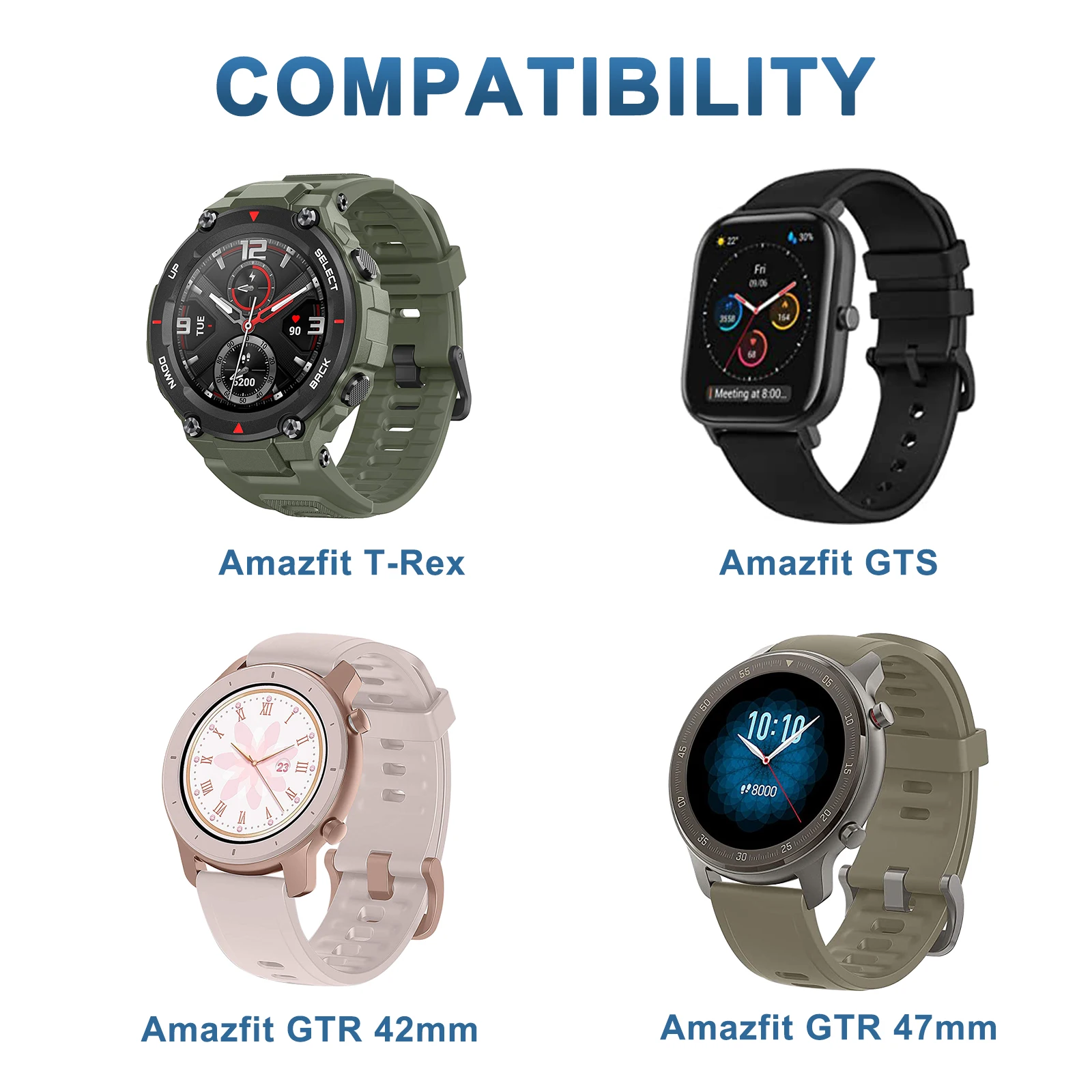 USB şarj aleti için Huami Amazfit t-rex/Amazfit GTS/Amazfit GTR 42MM 47MM USB 100cm şarj kablosu hızlı şarj şarj şarj beşiği