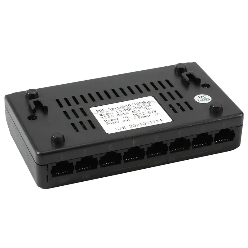 Ingenious-10X 8 Ports 6+2 POE Switch Injector Power Over RJ45 Ethernet Without Power Adapter Family Network System For Cameras