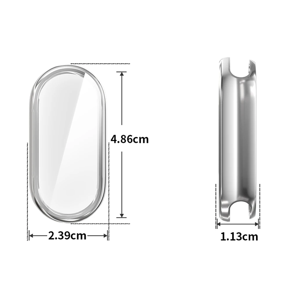 Xiaomi Mi Band 9 용 TPU 케이스 커버 액세서리 스트랩 Xiaomi Mi Band 9 NFC 용 올라운드 소프트 범퍼 쉘 HD 화면 보호기