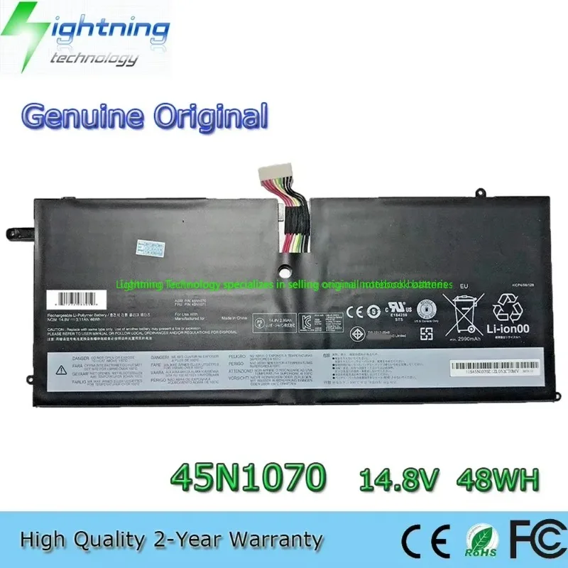 

2025 Year Genuine Original 45N1070 14.8V 48Wh Notebook Battery for Lenovo ThinkPad X1 Carbon Series 344 3448 45N1071