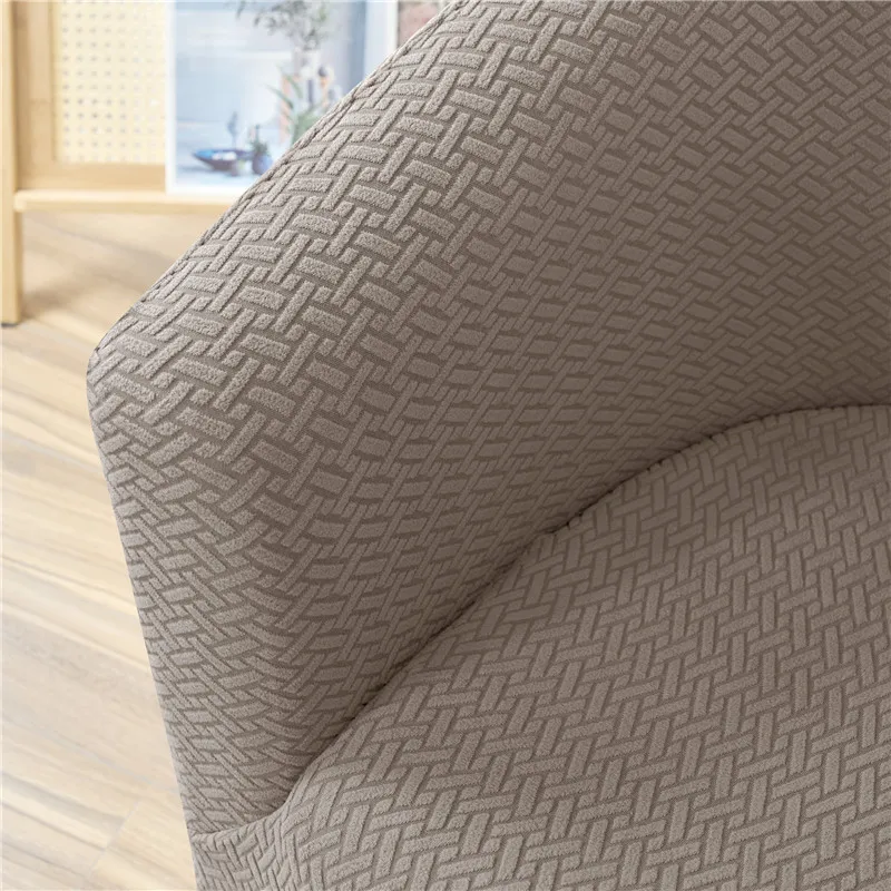 T الجاكار حوض كرسي يغطي شامل كرسي نادي البار أغطية الأغلفة لغرفة المعيشة مطاطا دنة أريكة واحدة حامي