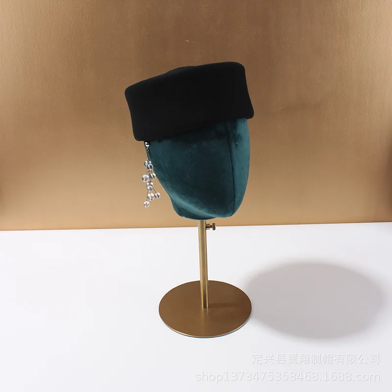 Herbst und Winter Hohe Qualität Wolle Baskenmütze Britischen Retro Pillbox Hut Frauen Französisch Elegante Fedoras Sailor Hut Kapitän Kappe Damen – Detail 10