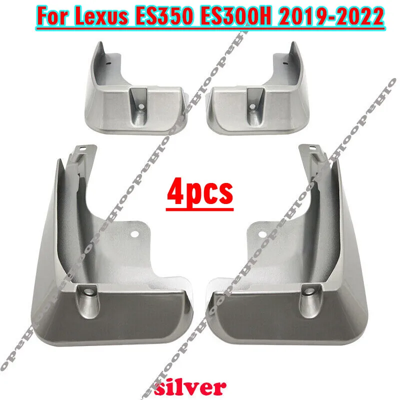 

Silver For Lexus ES350 ES300H 2019-2022 Mud Flaps Splash Guards Fender Mudguard