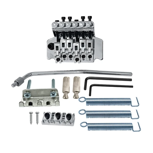 Imagen 2 del producto Sistema de puente trémolo de sillín de doble rollo de 6 cuerdas para reemplazo de guitarra eléctrica