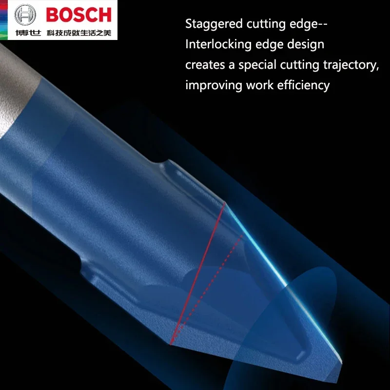 BOSCH Hex-9 Hard Ceramic Drill Bits EXPERT Small Blue Arrow Marble Floor Vitrified Tiles Drilling Hole Power Tool Accessories view 4