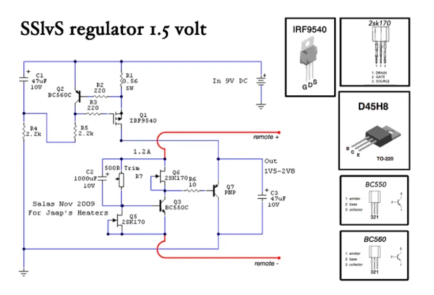 Einstellbare parallele, geräuscharme elektronische Röhrenfilament-Netzteil