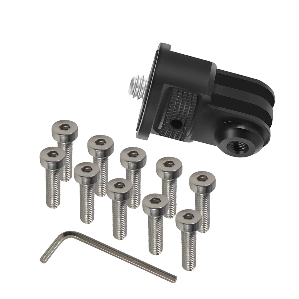 Aluminiumlegierung 1/4 Zoll Mini Stativadapter Halterung Basis für Gopro 13 12 11 10 für Insta360 X5 X4 X3 X2 für DJI Osmo Action Kamera – Detail 20