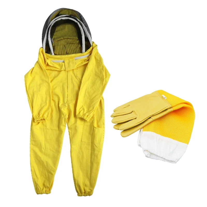 

1Set Children Anti-Bee Suit Breathable Suit for Kids Beekeeping Practicekid Beekeeping Clothing Apiculture Equipement and Gloves