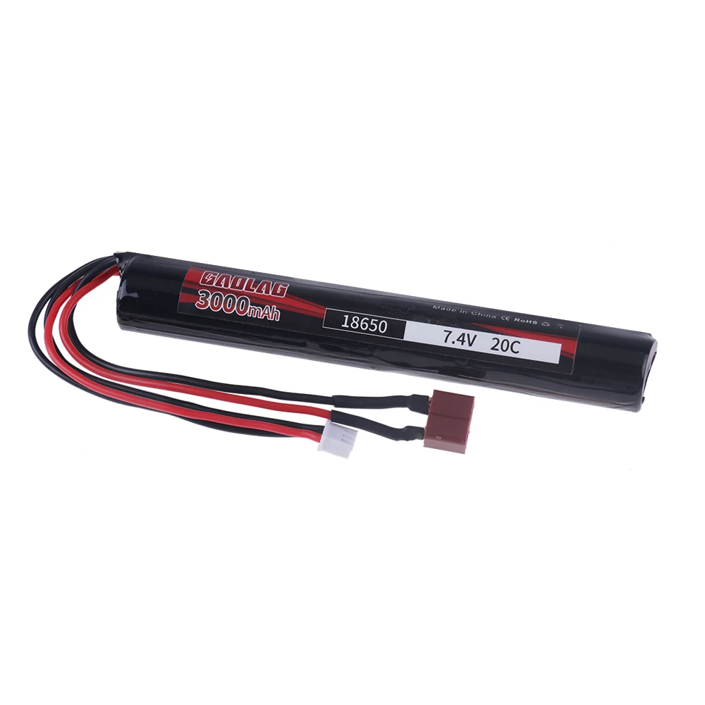 2S 7.4V 3000mAh 18650 akumulator Lipo o dużej pojemności do AKKU Mini Airsoft Gun bateria RC model 20C akcesoria 1 sztuk