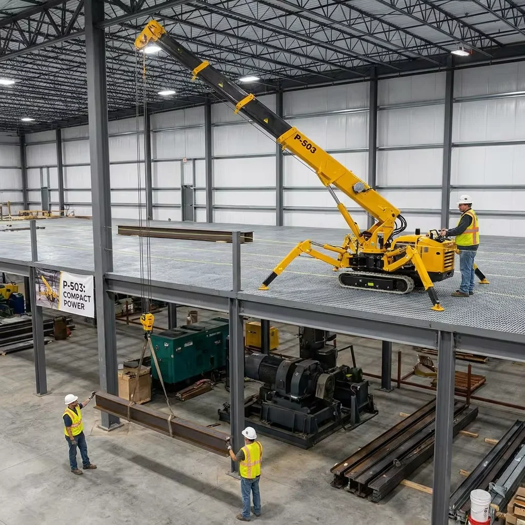 Compact Crawler Boom Lift - Compact Mini Crawler Spider Crane 3Ton