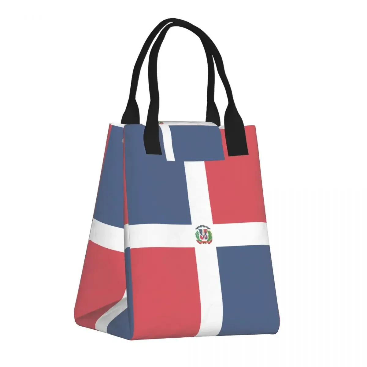 

Lunch Bag Paper Lunch Box Tote Bag Dominican Republic Flag Insulation Refrigerated Storage Bag School Picnic