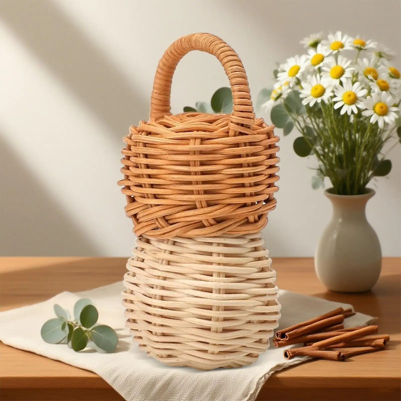 ของเล่นเขย่ามือเด็กทารก ทำจากหวาย ของเล่นปลอบประโลมเด็ก เขย่ามือธรรมชาติ ปลอดภัย เสริมพัฒนาการทางประสาทสัมผัส สำหรับเด็กเล่นที่บ้าน