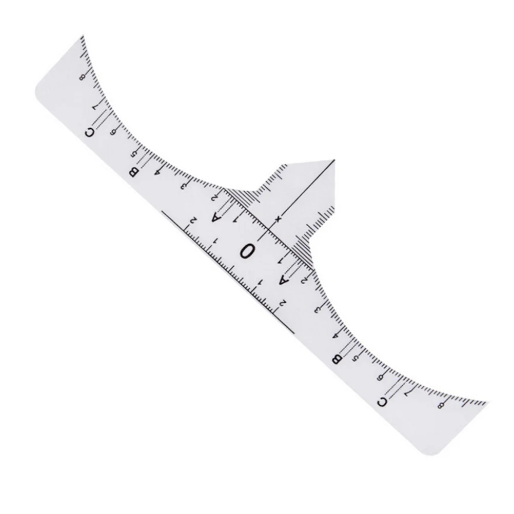 

10 Pcs Ruler Microblading Guide Measure Tool Makeup Stencil Stickers