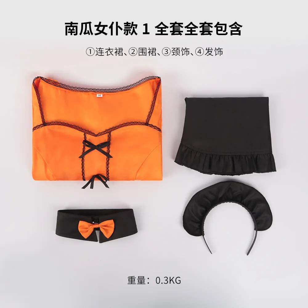 لطيف خادمة تأثيري حلي لوليتا المئزر الدانتيل فستان قصير الصيف النساء نادلة طالب المدرسة بينافور الزي للفتيات #3