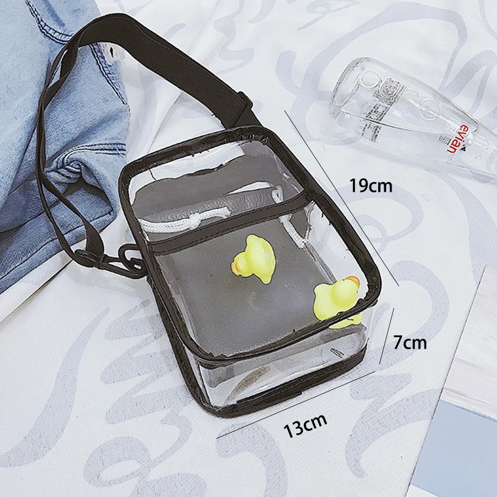 حقيبة شفافة للنساء حقيبة كتف شفافة Ptgirl 2025 حقائب يد نسائية متعددة الاستخدامات حقيبة ساعي الكتف حقيبة الموضة كيس #2