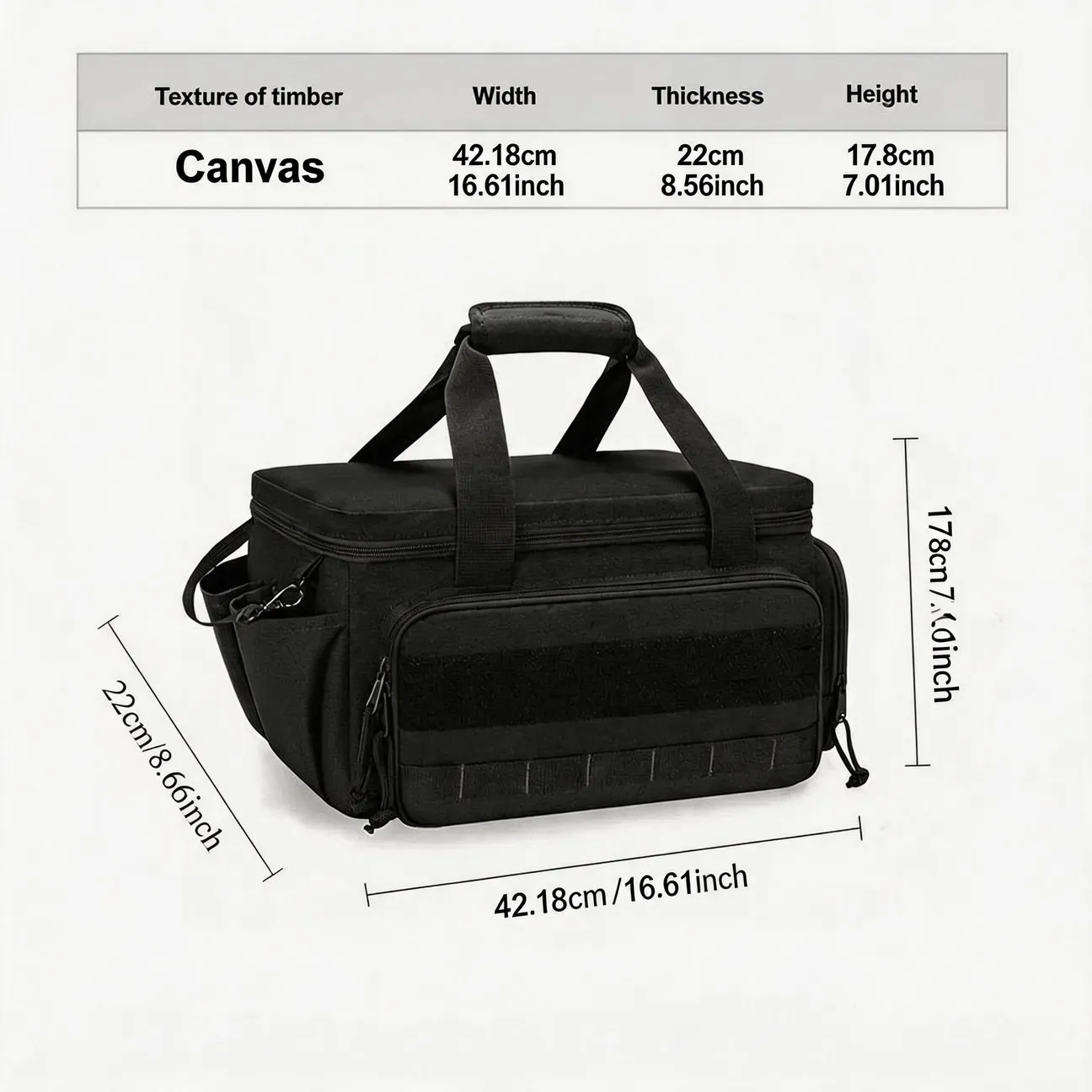 Portable Tool Bag with Compartments Multi Pocket Handheld Organizer Storage Case for Tools Repair