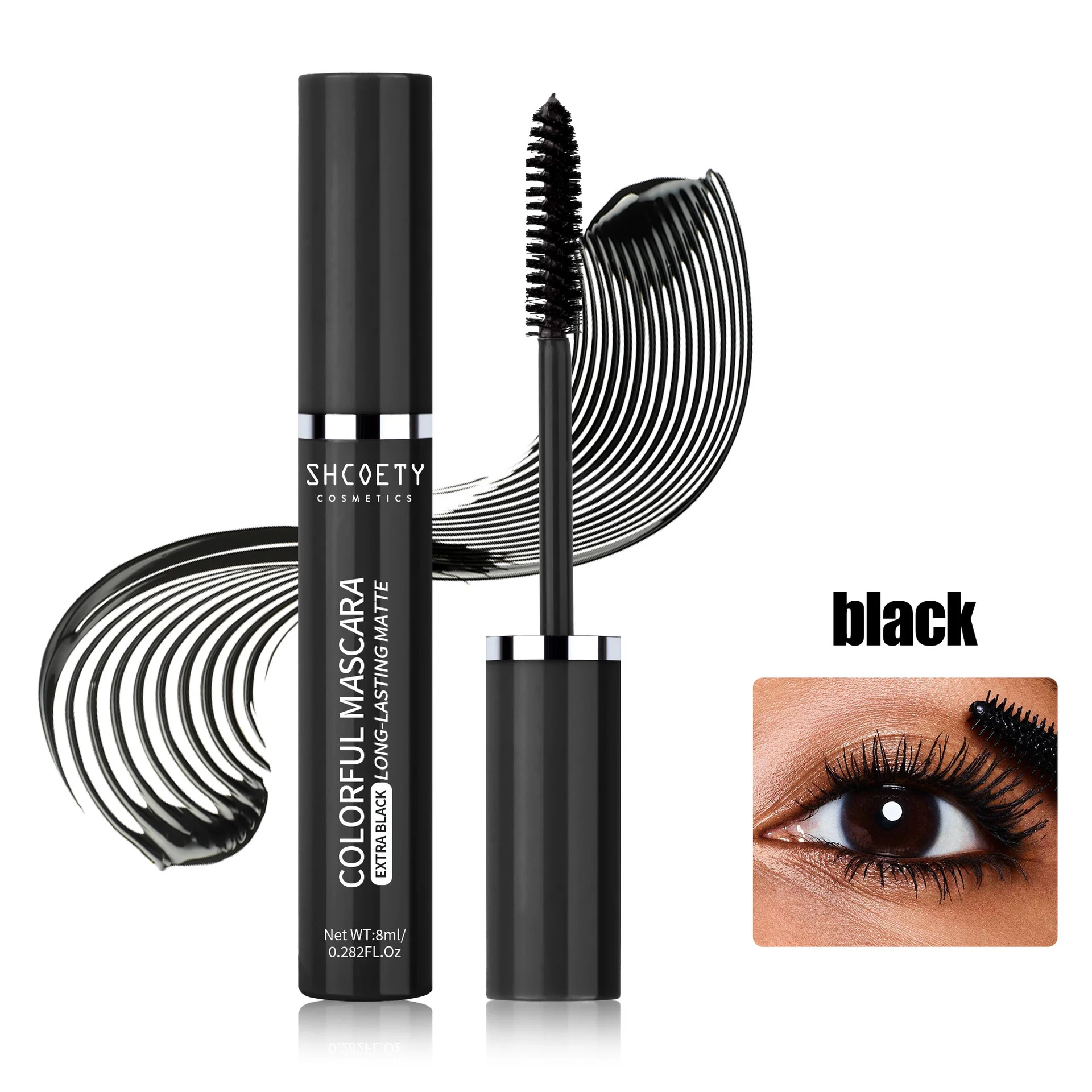 Rot Braun Wimpern Mascara Weihnachten Bühne Make-Up Farbige Mascara Creme Blau Grün Dauerhafte Wasserdichte Mascara Curling Wimpern