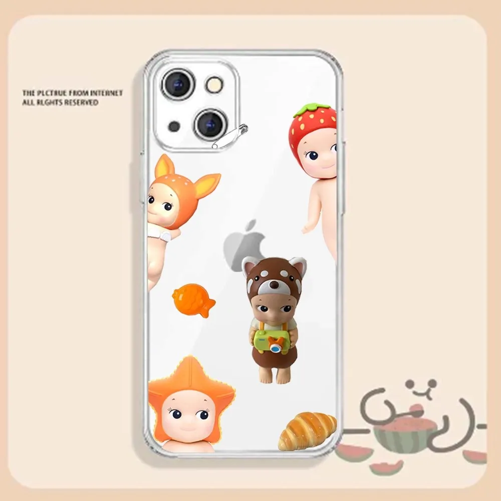 Sonny Angel Nature Art Phone Case For Iphone 15 11 13 14 Pro Max 7 8 Plus X Xr Xs Max Se2020 12mini Transparent Cover images - 6