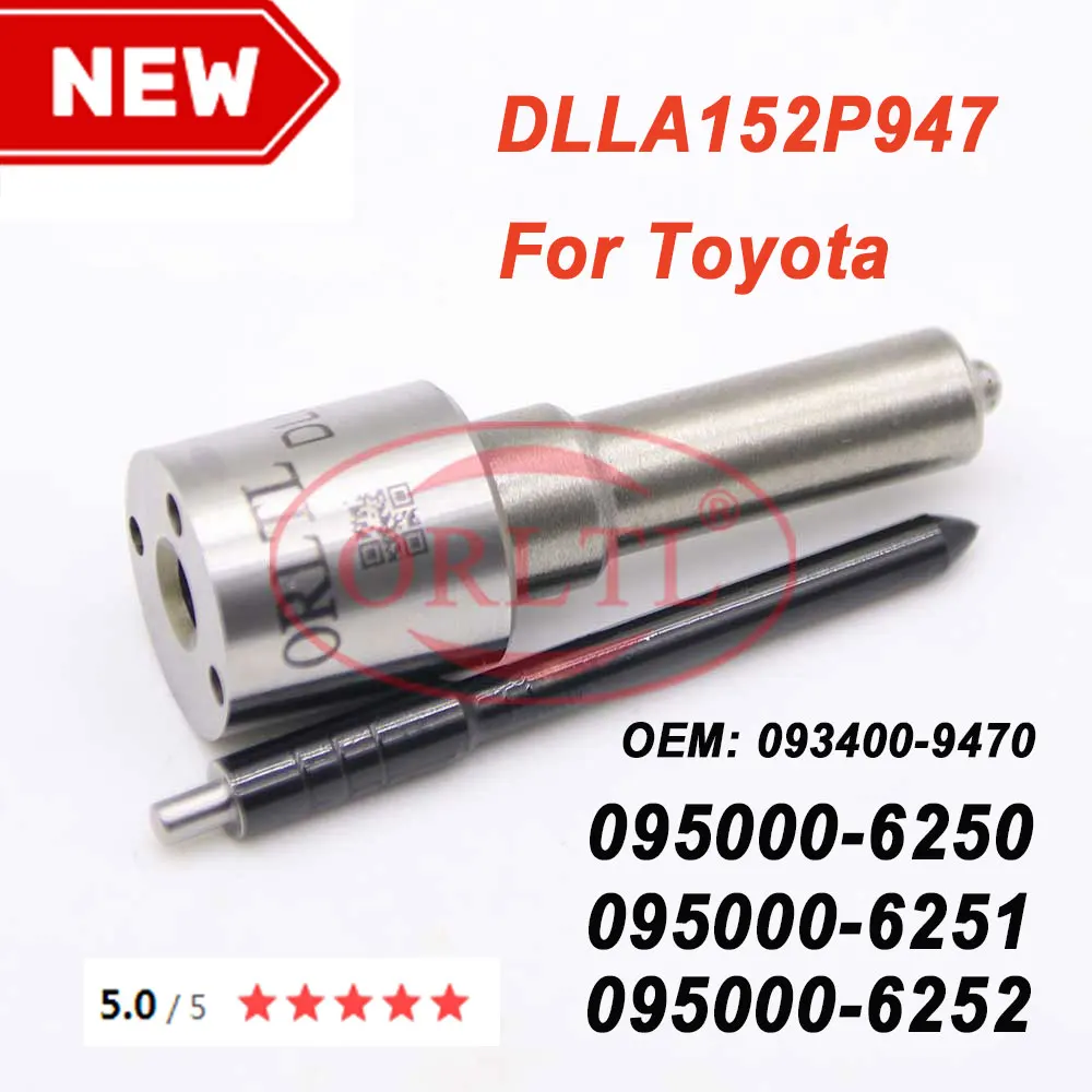 

4PCS DLLA 152 P 947 Common Rail Injector Nozzle 093400-9470 Dlla152p947 for TOYOTA for Nissan Navara Pathfinder 095000-6250