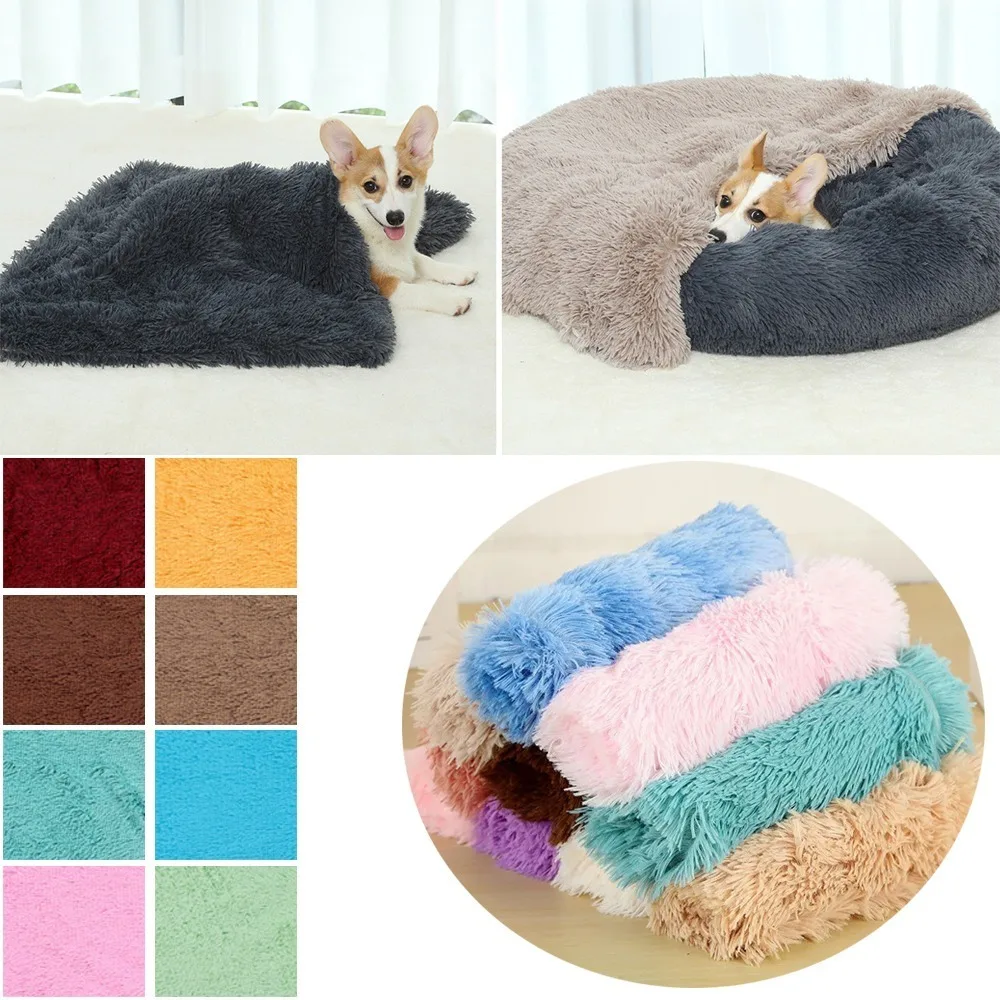 

1PC Soft Pet Blanket Mat Warm Dog Cat Sleeping Bed Mats Kennel Extra Warm Comforts Pet Cushion for Small Medium Large Dogs & Cat