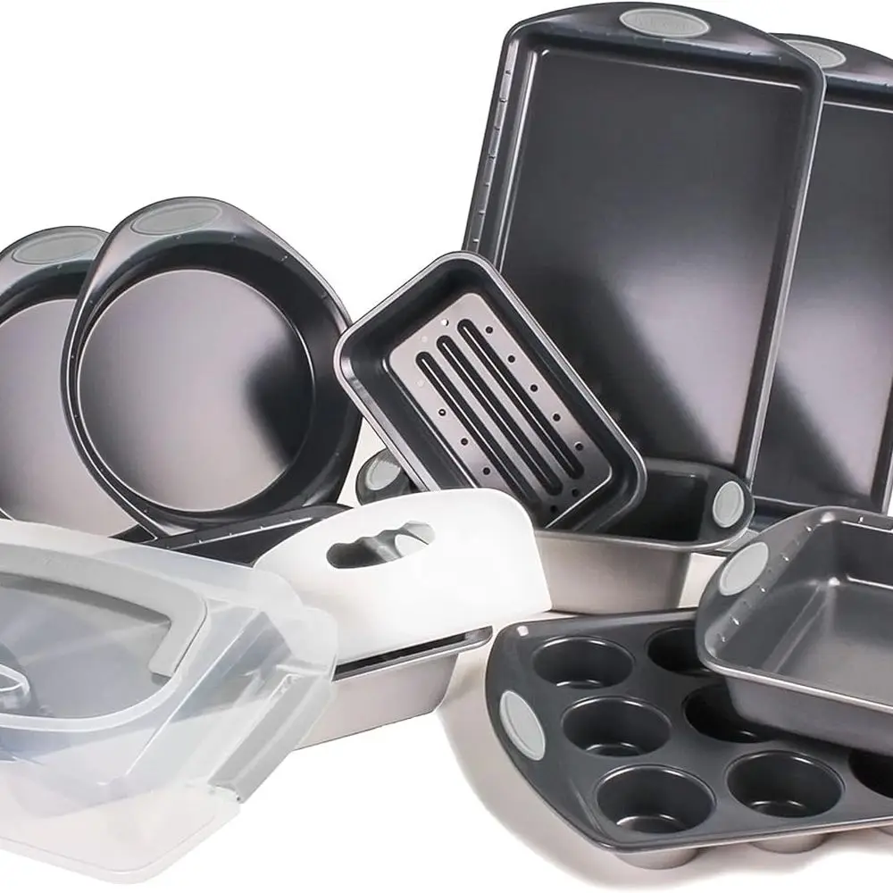 

Набор форм для выпечки Perfect Slice, крытая прямоугольная форма для торта, листы для печенья, форма для кексов, форма для буханки, круглая, квадратная и прямоугольная форма для торта