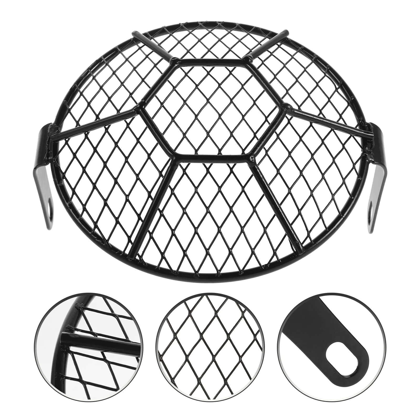 

Premium Motorcycle Headlight Guard Cover with Mesh for Maximum Protection and Classic Style Lamp Protector