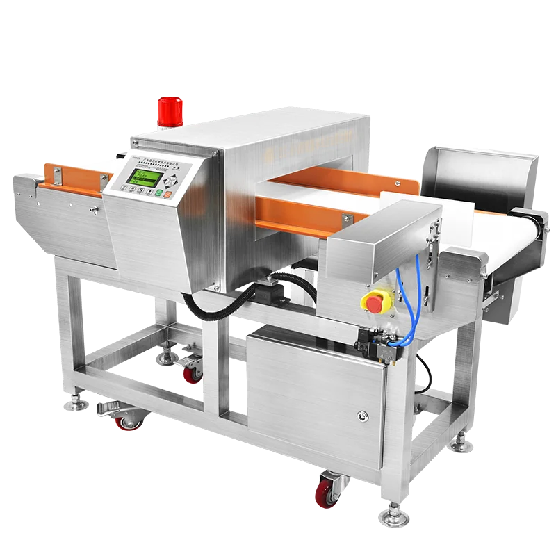Cinta transportadora de procesamiento de grado de seguridad alimentaria, Detector de metales