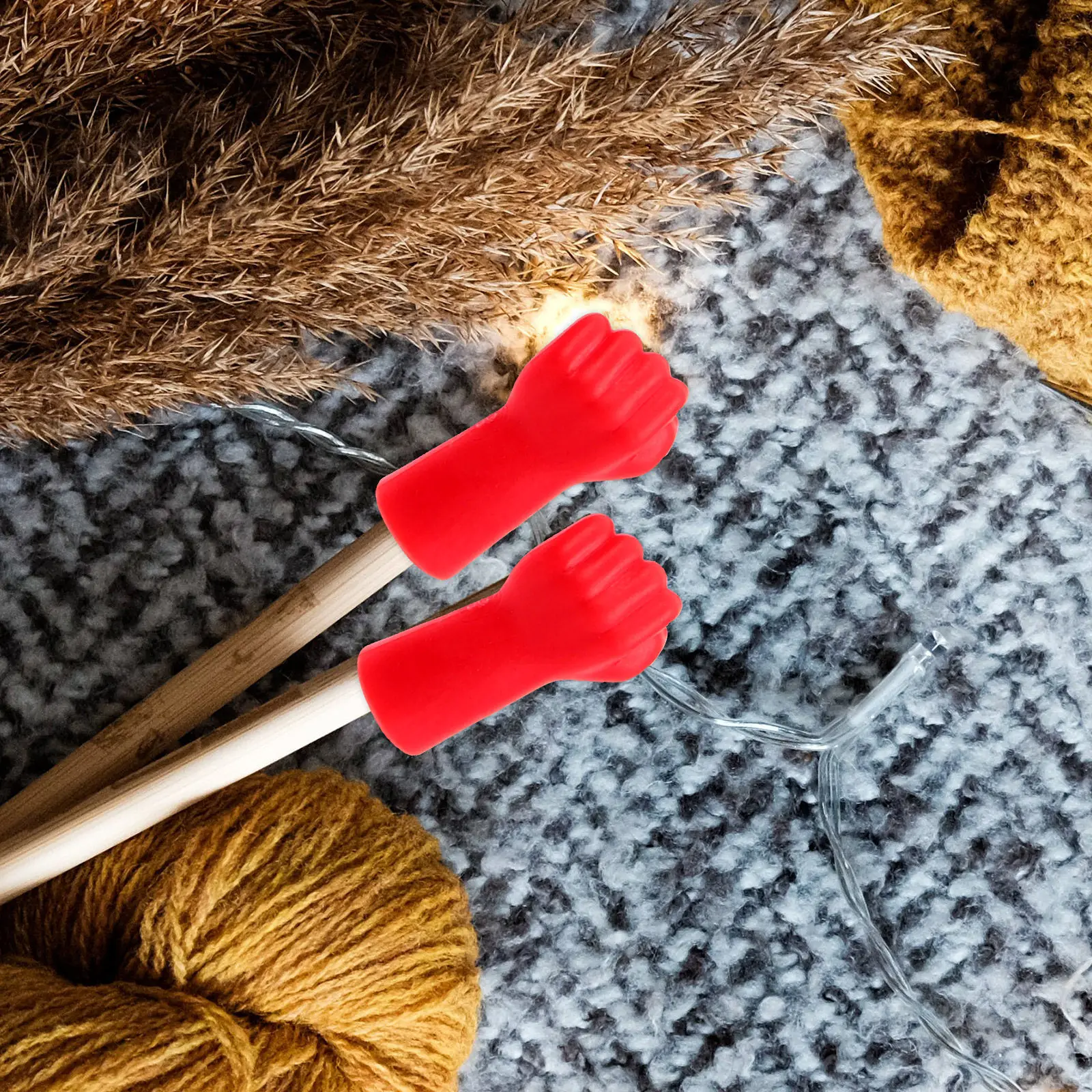 

Набор из 6 силиконовых стопперов для вязальных спиц, противоскользящие защитные накладки на кончики для вязания крючком, шитья, рукоделия, портативные иглы для рукоделия