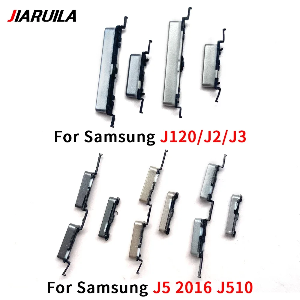 NEW For Samsung J5 2016 J510 J2 J3 J600 J810 SIde Volume Button + Power ON / OFF Buttton Key Set Replacement Part