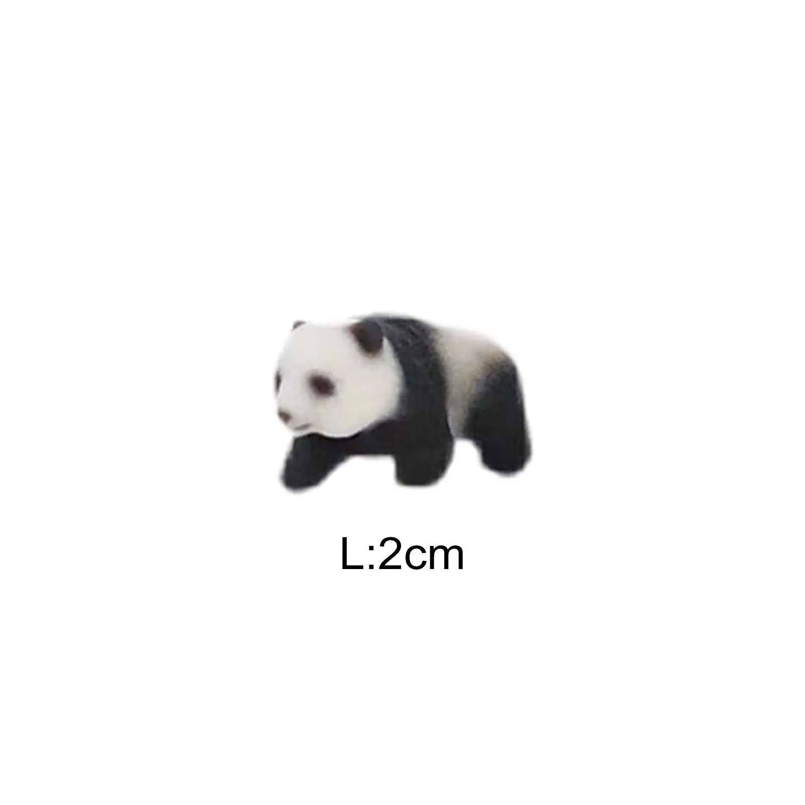 Miniature Panda Figures 1/87 น่ารัก Miniature ฉากการถ่ายภาพ Props Party