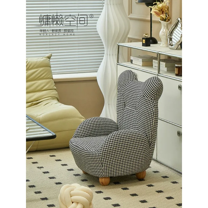 Lazy space imitation lamb fleece bear kids sofa baby lazy animal seat net celebrity ins single chair