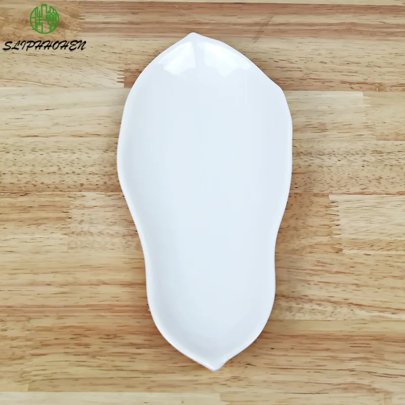 

Melamine Dinnerware Dinner Plate Cuisine Long-Shaped Plate Western Restaurant Melamine Dish A5 Melamine Tableware Sashimi Dish