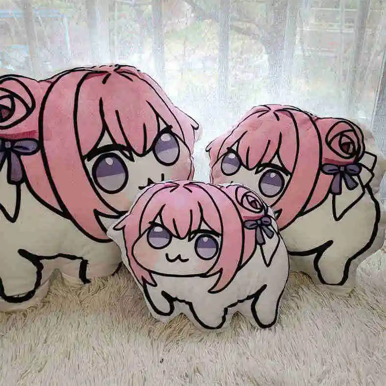 وسادة دورو على شكل كلب مضحك، دمية ألعاب، وسادة أريكة، هدية مزحة، محشوة بقطن PP، قماش مخملي، مناسبة للجنسين